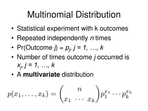 Image result for Multinomial Distribution Equation
