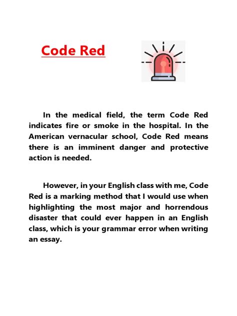 Image result for Do Not Code Red Sign