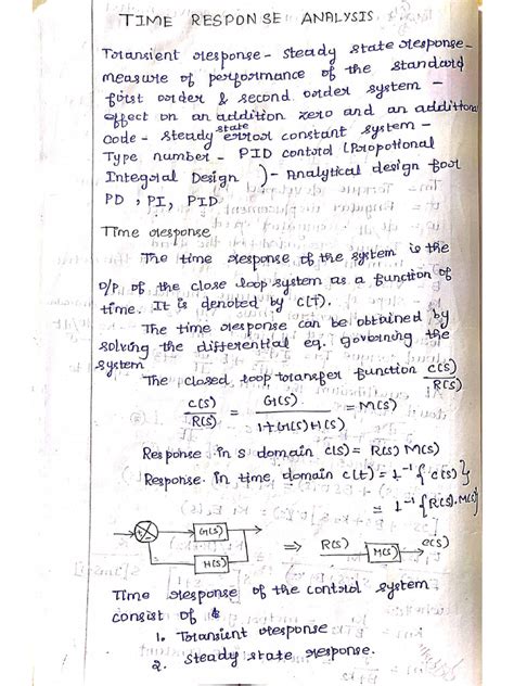 Toradh íomhá ar Step Response of a First Order System