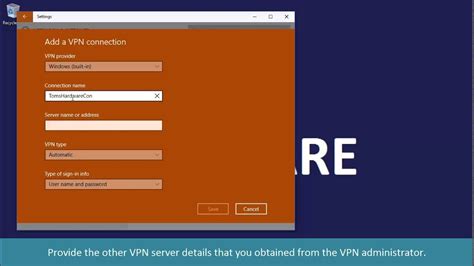 Toradh íomhá ar VPN Connection in Windows 10