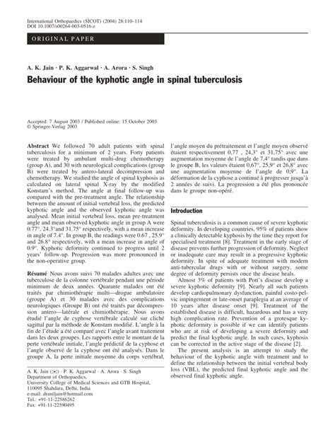 Afbeeldingsresultaten voor Angular Kyphosis TB Spine