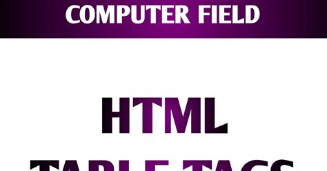 Define Table Tag in HTML に対する画像結果