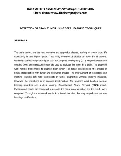 Résultat d’images pour Brain Tumor Detection Using Deep Learning