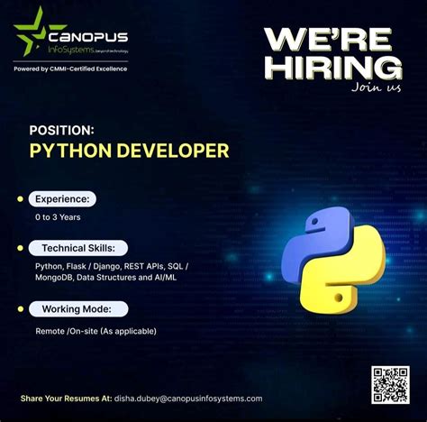 Toradh íomhá ar We Are Hiring Python Developers