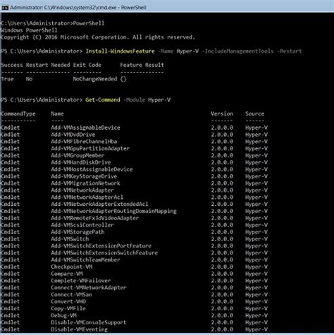 Toradh íomhá ar Hyper-V Server GUI