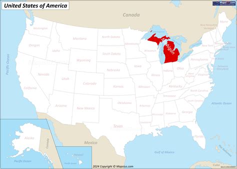 Image result for Michigan USA Map