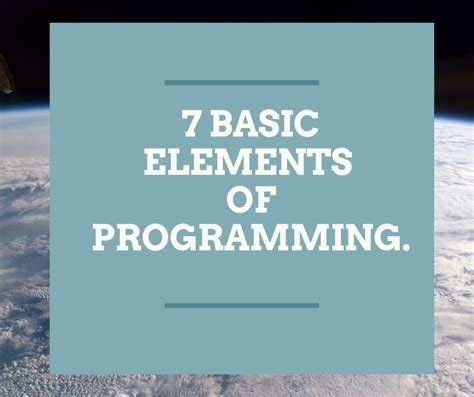Image result for 5 Basic Elements of Programming