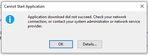 Image result for ClickOnce Error Dialog Box
