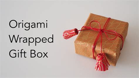 Origami Wrapped Gift Box Tutorial - Easy Christmas Gift Box & Wrapping ...