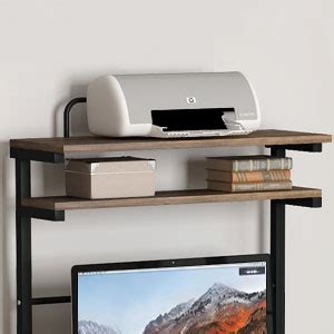 Image result for Computer Desk with Sliding Printer Shelf
