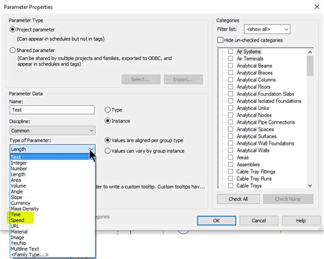Image result for Revit 2020 Parameter