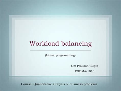 Image result for Example Workload Balancing Board