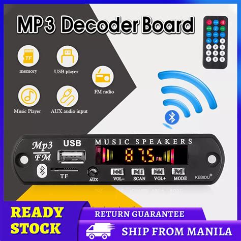 Image result for 5V Car Bluetooth MP3 Decoder Board Audio Module