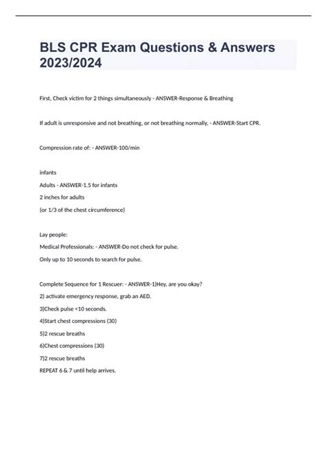 BLS Exam Questions に対する画像結果