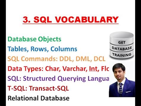 Image result for SQL Relations Describing Vocabulary