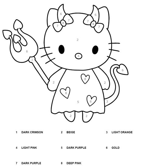 Image result for Hello Kitty Coloring Pages Multiplication