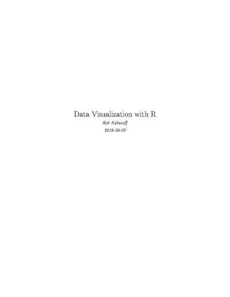 Image result for Data Visualization with R Book
