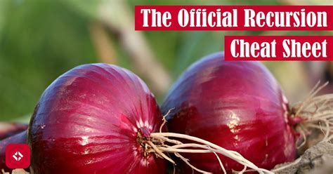 Image result for Recursion Cheat Sheet