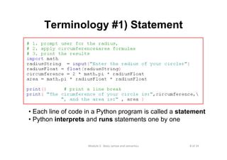 Python Syntax and Semantics に対する画像結果