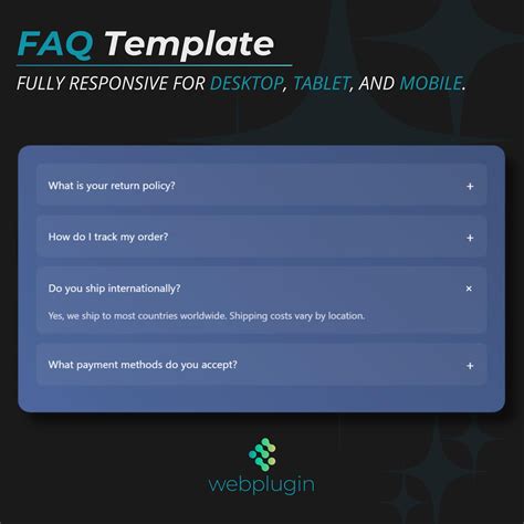 Toradh íomhá ar Simple FAQ Section Design
