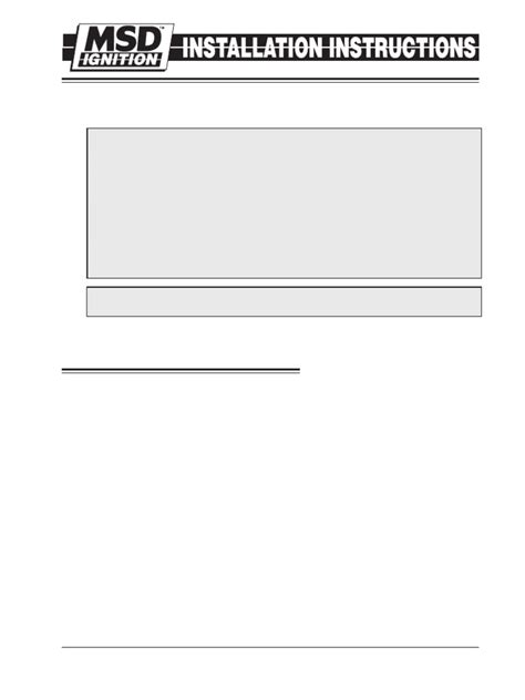 Image result for MSD Installation Instructions