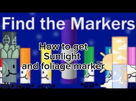 Image result for Sunlight Marker Find the Markers Roblox