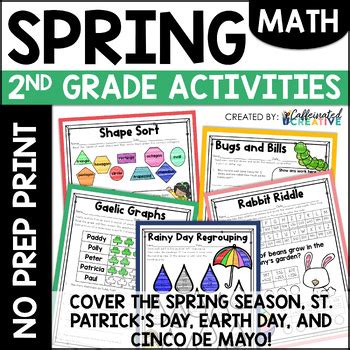 2nd Grade Math Worksheets Spring に対する画像結果