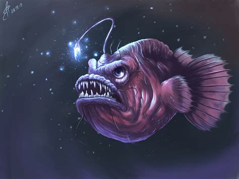 Toradh íomhá ar Angler Eating a Fish