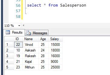 Delete View SQL に対する画像結果