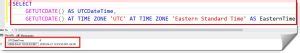Image result for Transact-SQL Get Date UTC