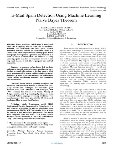 Toradh íomhá ar Spam Detection Using Machine Learning Linear Regression