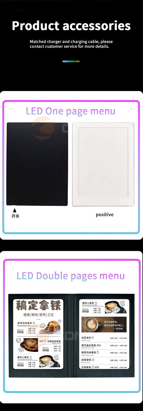 Image result for LED Menu Book