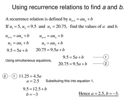 Toradh íomhá ar Finding Recurrence Relations