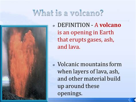 Image result for Volcano Definition