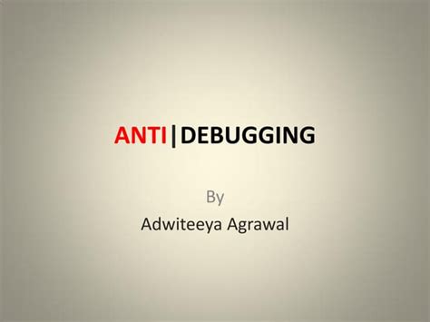 نتيجة الصورة لـ Self Debugging Anti