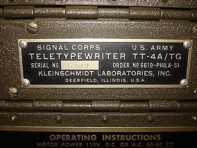 Image result for Army Teletype Encryption Device