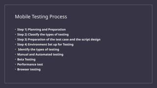 Image result for Example of Mobile Application Testing