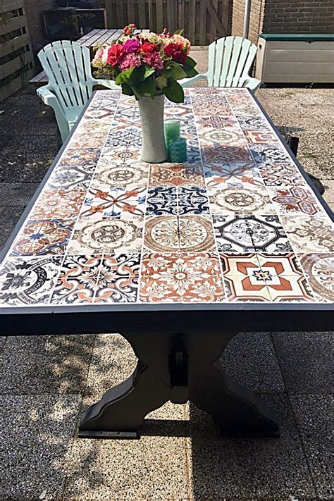 Image result for DIY Tile Patio Table