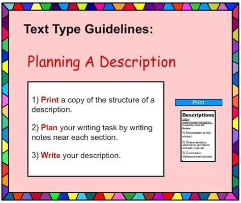 Image result for Descriptive Writing Poster
