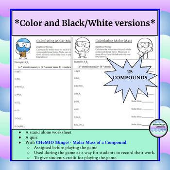 Image result for Molar Mass Worksheet Answer Key