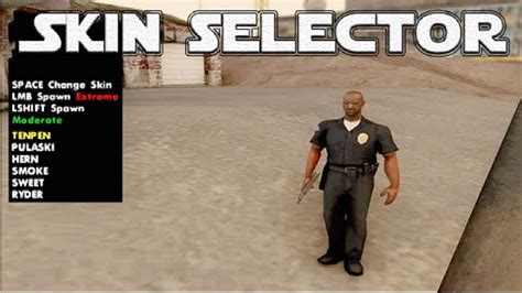GTA San Andreas Mods: GTA SA - SKIN SELECTOR
