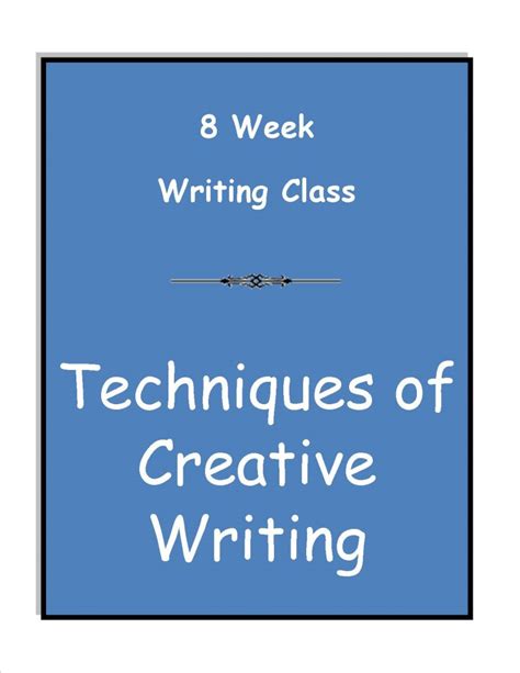 Image result for Creative Writing Technique Examples