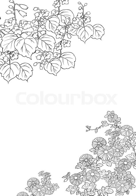 wallpaper, leaf, design | Stock vector | Colourbox