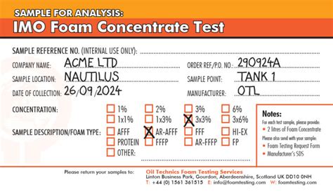 Foam Testing Sample に対する画像結果