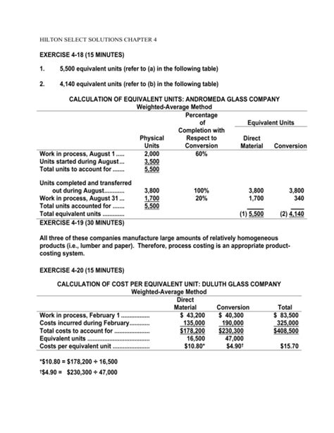 Image result for Process Costing Exercises