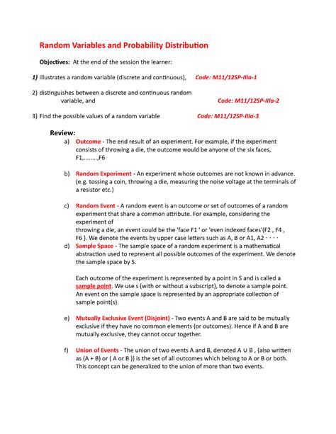 Image result for Random Variables and Probablity Distribution Formula