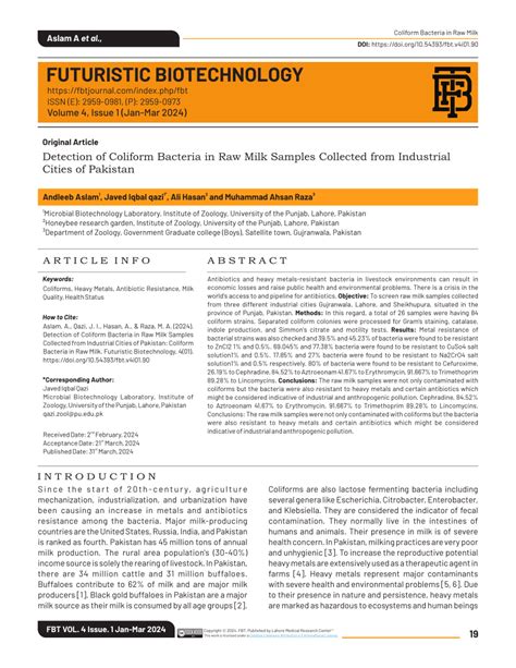 Toradh íomhá ar Coliform Bacteria in Raw Milk
