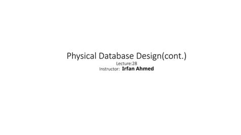 Physical Database Design DBMS に対する画像結果