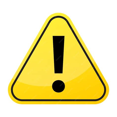 Panneau D'avertissement Ou Symbole D'attention | Vecteur Premium