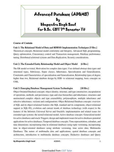 Advanced Database PDF に対する画像結果